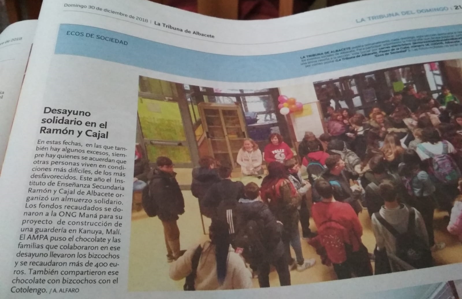 Desayuno Solidario en el Ramón y Cajal